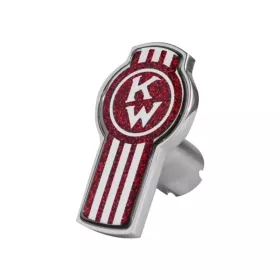 Kenworth Logo Shape Knob Metallic Red 481