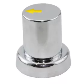 32Mm Chome Plastic Nut Cover With -Yellow Indicator