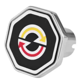 Detroit Logo Octagon Knob (190-Black )