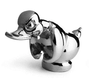 Hood Ornament Duck Chrome