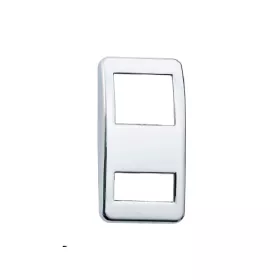 Switch Cover Chrome Plain Small Hole Bottom