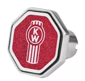 Kenworth Old Log Octagon Knob Metallic Red 481