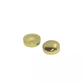 Screw Covers Snap On Dome 14mm Gold 10 pack