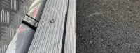 Aluminium Step Ribbed 1500Mm Left Or Right Single 120Mm Wide.