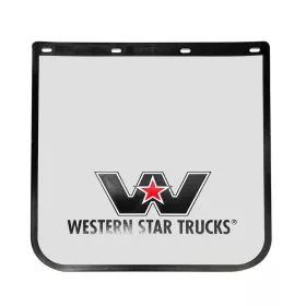 Mudflap Western Star 24X18 White