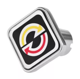 Detroit Logo Square Knob (190-Black)