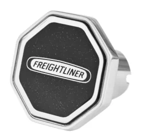 Freightliner Logo Octagon Knob Metallic Black 195