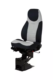 National Corsair Black/Grey Ultraleather With No Arm Rests