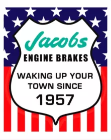 Jacobs Engine Brake Tin Sign 300Mm X200Mm.