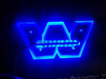 LED Badge Backlight Front Blue To Suit Western Star