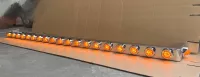 Lightbar Stainless Steel 21 Lamp Torpedo Led Amber