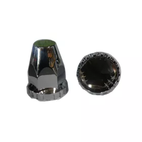 Nut Cover Push On 33mm Chrome Plastic