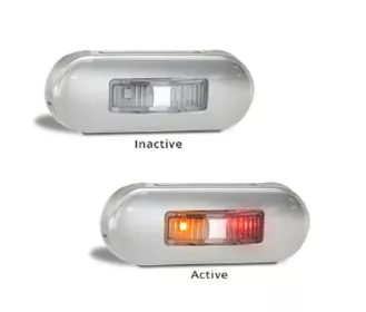 LED Muilti Volt Low Profile Clear/Amber/Red