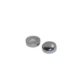 Screw Covers Snap On Dome 14mm Chrome 10 pack