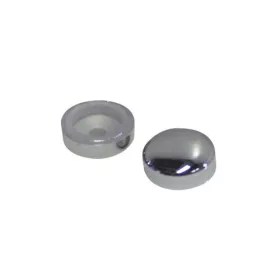 Screw Covers Snap On Dome 16mm Chrome 10 Pack