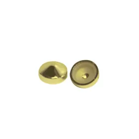 Screw Covers Snap On Pointed 16mm Gold 10 pack