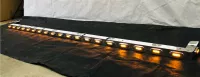 Stainless Steel Light Bar 21 Led Clear Amber