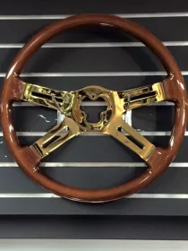 Steering Wheel 4 Spoke Straight Gold